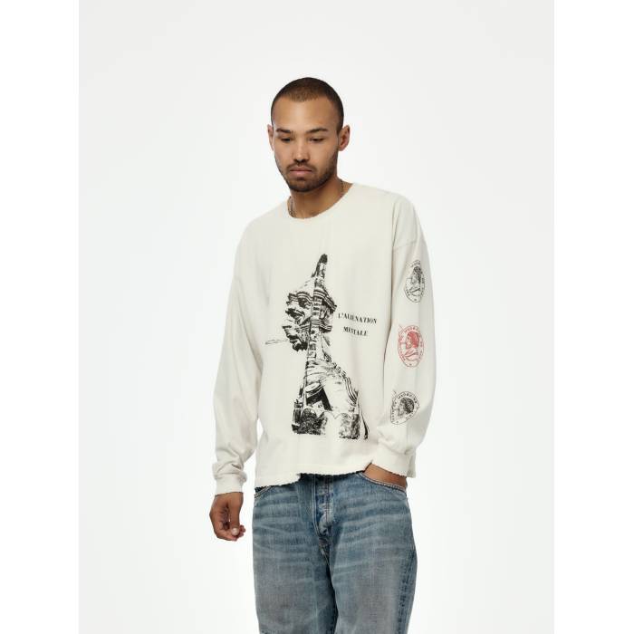 De La Tombe 【 Mens Faded White 】 メンズ 白色 ホワイト