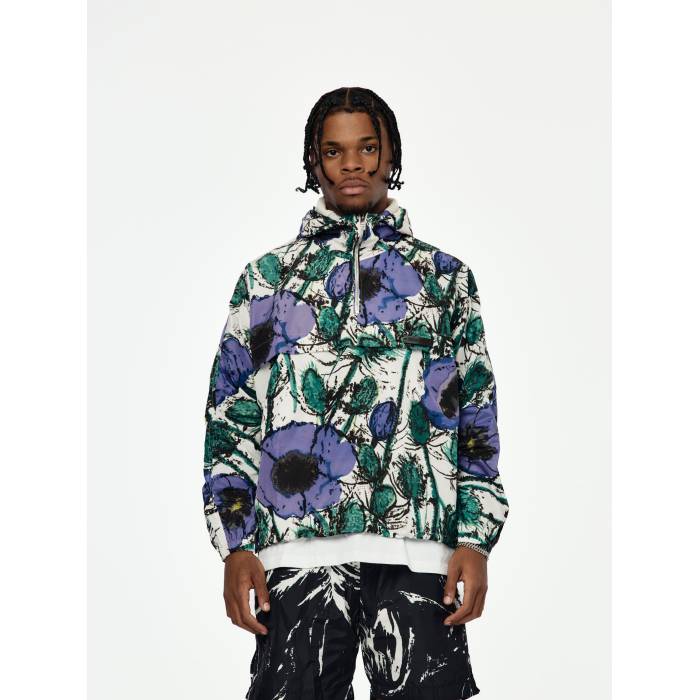 Wales Bonner 【 Bloom Anorak Mens Poppy Purple 】 アノラック メンズ Purple 紫・パープル