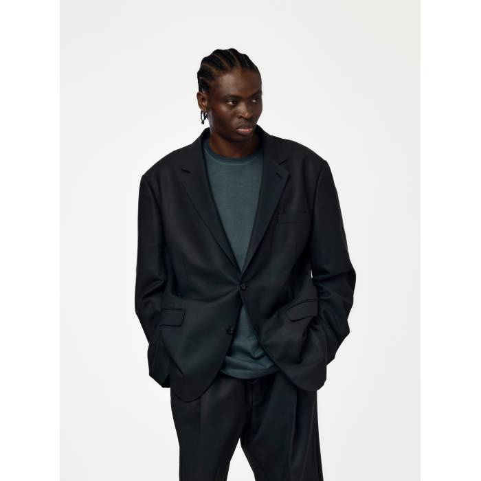 メゾンマルジェラ Maison Margiela 【 Wool Mohair Jacket Mens Midnight Blue 】 Jacket 上衣 メンズ 青碧 青碧