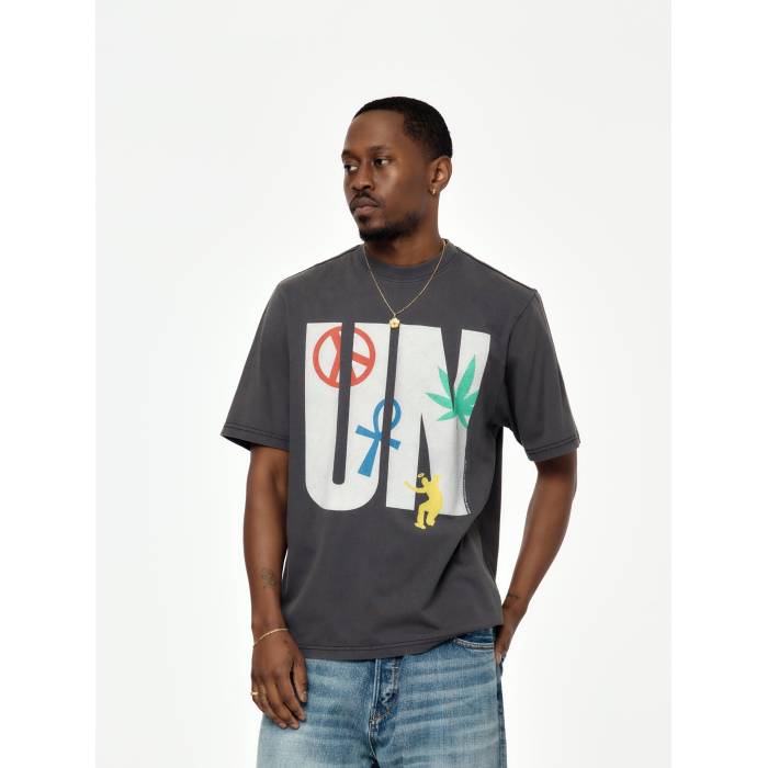 Union Los Angeles 【 Sticky Tee Mens Vintage Black 】 Tシャツ メンズ vintage ビンテージ・ヴィンテージ 黒色 ブラック