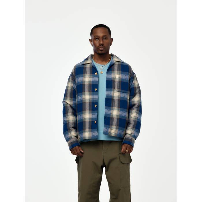 ビズビム Visvim 【 Keesey Check Down Jacket Mens Blue 】 ダウン Jacket ジャケット メンズ 青色 ブルー