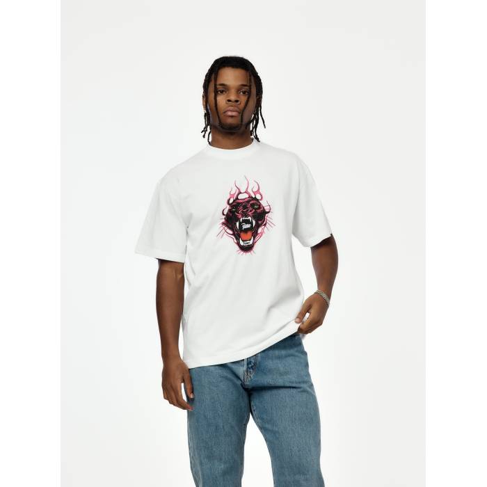Patta 【 Fire Panther T-Shirt Mens White 】 ファイア Tシャツ メンズ 白色 ホワイト