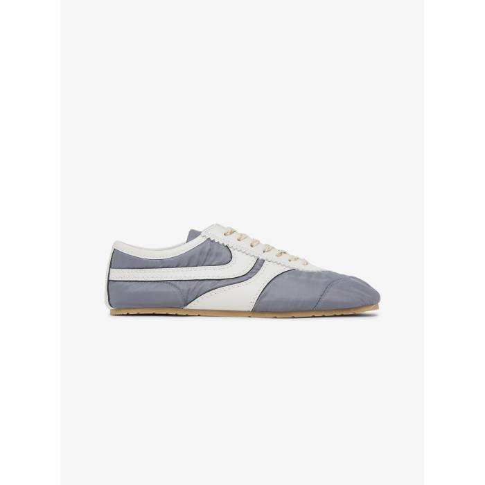 Dries Van Noten 【 Fabric Combined With Leather Sneakers Mens Light Blue 】 レザー メンズ 青色 ブルー