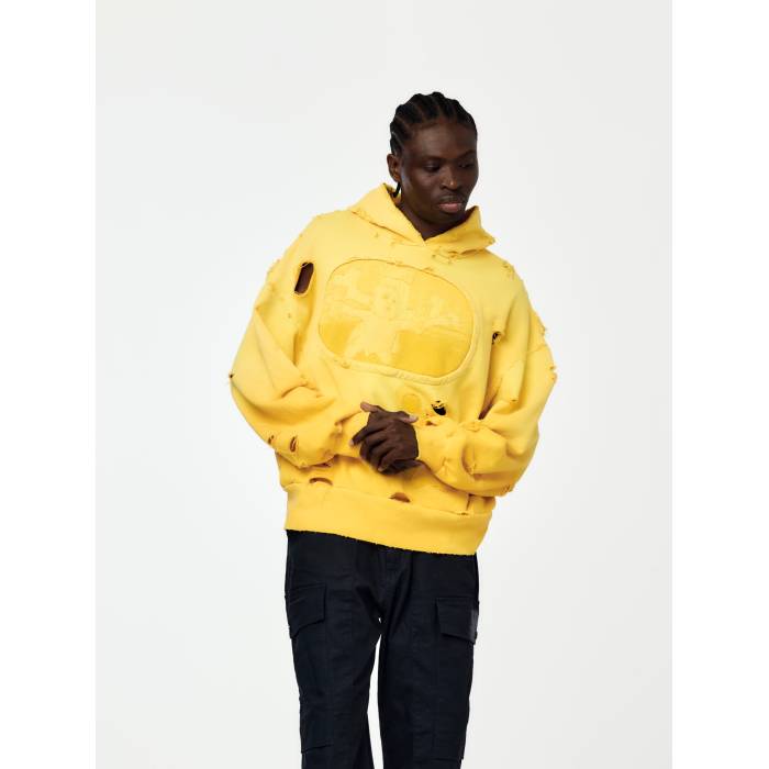 Bryan Nelson Gonzalez 【 Visionary Hoodie Mens Washed Yellow 】 フーディー パーカー メンズ yellow 黄色・イエロー