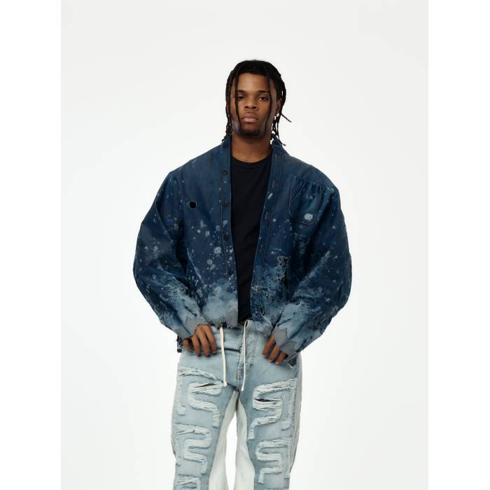 Rrr123 【 Meta-Braxas Shirt Mens Dark Blue 】 メンズ 青碧 青碧