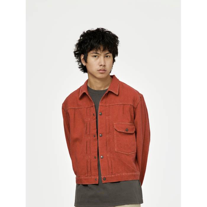 Kapital 【 Twill Aging-Wool 1St Jkt Mens Red 】 メンズ Red 赤・レッド