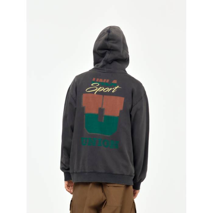 Union Los Angeles 【 Sport Hoodie Mens Vintage Black 】 フーディー パーカー メンズ vintage ビンテージ・ヴィンテージ 黒色 ブラック