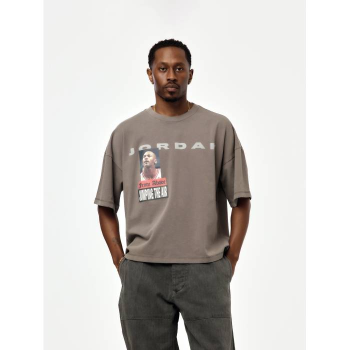ナイキ ジョーダン Jordan Brand 【 Jordan Above Short Sleeve Tee Mens Washed Grey 】 Sleeve 捩り プルオーバー メンズ 薄墨色 薄墨色