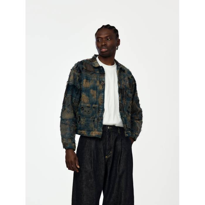 Kapital 【 Boro Spring 1St Jacket Mens Indigo 】 Spring スプリング Jacket ジャケット メンズ 藍色・インディゴ