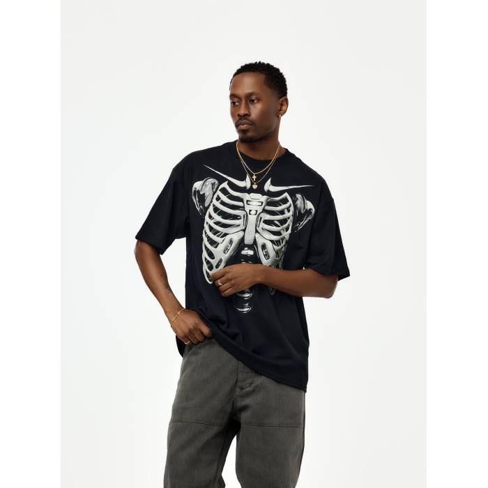 ナイキ Nike 【 Max 90 Skeleton T-Shirt Mens Black/Lt Smoke Grey 】 マックス Tシャツ メンズ 黒色 ブラック 灰色 グレー