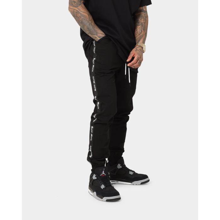 Saint Morta 【 Sport X Joggers Mens Black 】 ジョガーパンツ メンズ 黒色 ブラック