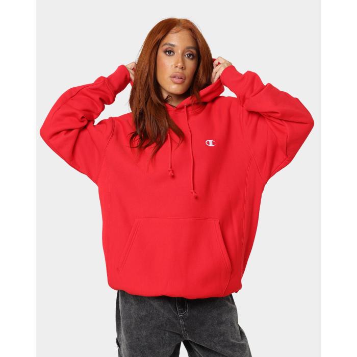 チャンピオン Champion 【 Rev Weave Hoodie Womens Red 】 フーディー パーカー レディース Red 赤・レッド