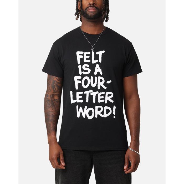 Felt 【 F T-Shirt Mens Black 】 Tシャツ メンズ 黒色 ブラック