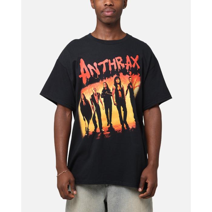 Anthrax 【 Coney Island T-Shirt Mens Black 】 ティーシャツ メンズ 黒いこと 黒いこと