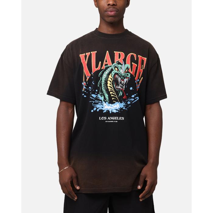 X-Large 【 Serpent La T-Shirt Mens Coffee 】 天使の都市 ティーシャツ メンズ