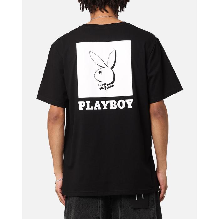 Playboy 【 Solo Rhd Icon T-Shirt Mens Black 】 アイコン ティーシャツ メンズ 黒いこと 黒いこと