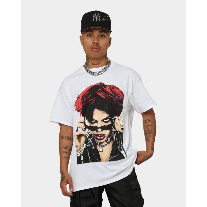 Yungblud 【 Life On Mars Tour Vintage T-Shirt Mens White 】 vintage ビンテージ・ヴィンテージ プルオーバー メンズ 白いこと 白いこと
