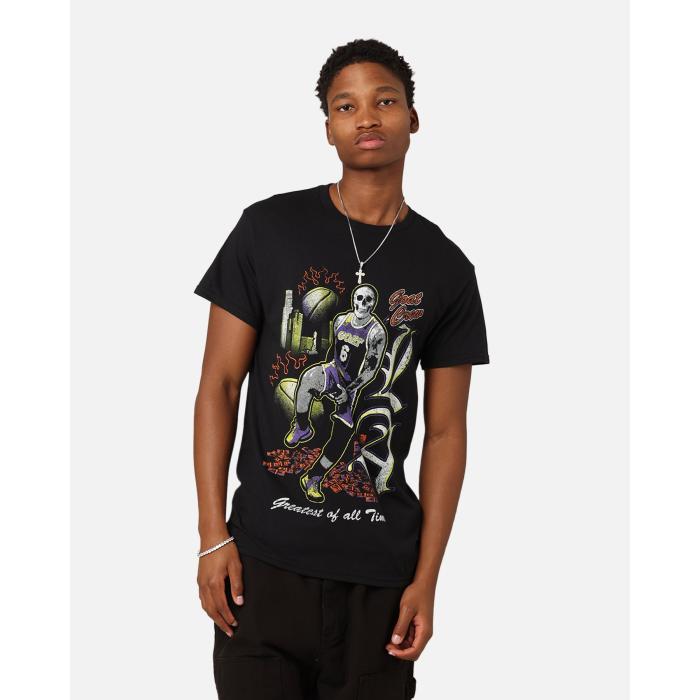 Goat Crew 【 Big La Baller T-Shirt Mens Black 】 天使の都市 ティーシャツ メンズ 黒いこと 黒いこと