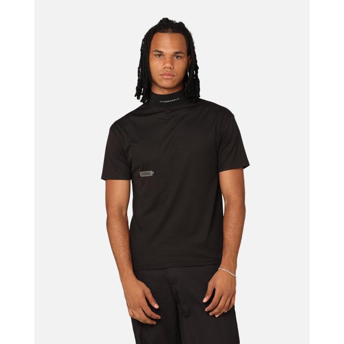 Students Golf 【 Signature Mock Neck T-Shirt Mens Black 】 Tシャツ メンズ 黒色 ブラック 12,212円