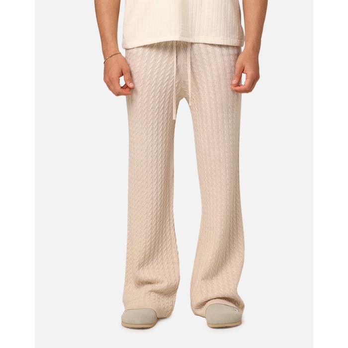 Xxiii 【 Slouch Wide Leg Knit Pants Mens Cream 】 ニット メンズ クリーム｜スニケス