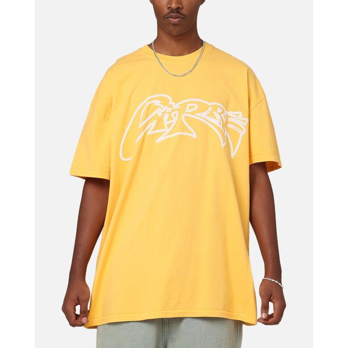 Carre 【 Rev 24 T-Shirt Mens Yellow 】 プルオーバー メンズ yellow 黄味がかった・黄色