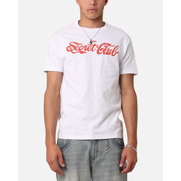Secret Club 【 Enjoy T-Shirt Mens White 】 ティーシャツ メンズ 白いこと 白いこと