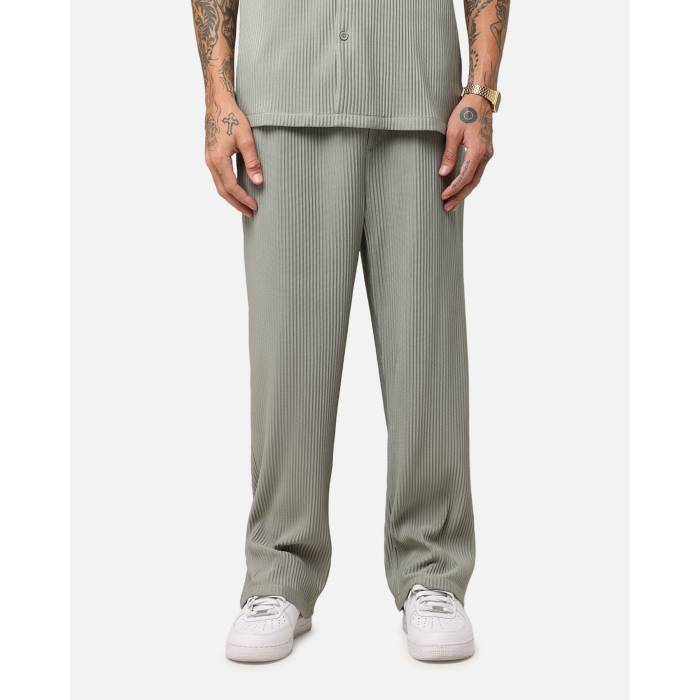 Xxiii 【 Pleated Pants Mens Olive 】 メンズ olive オリーブ