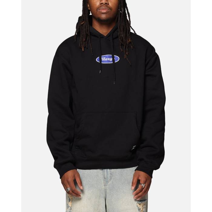 X-Large 【 Oval Script Hoodie Mens Black 】 スクリプト フーディー パーカー メンズ 黒色 ブラック|スニケス