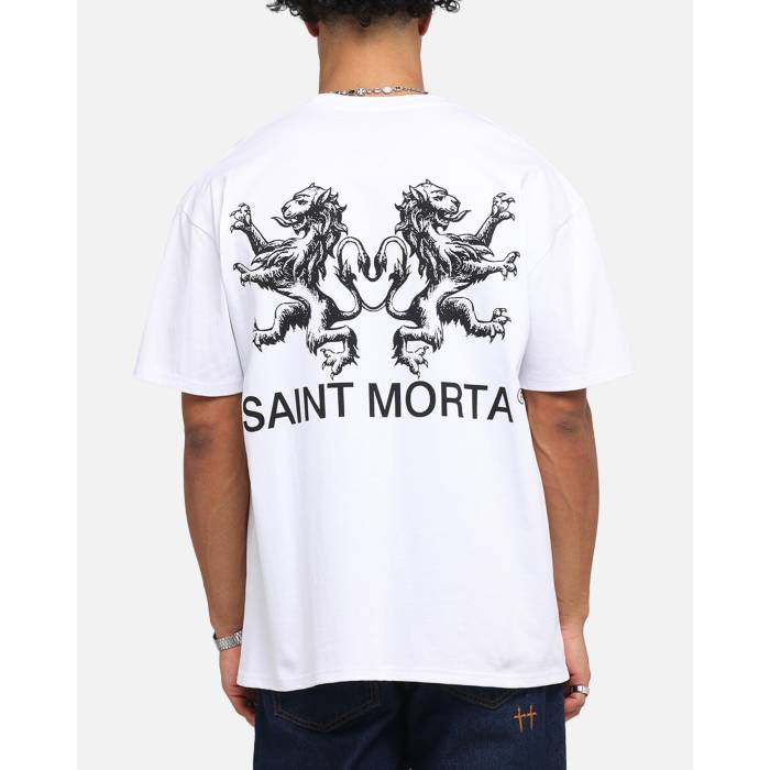 Saint Morta 【 Lover Club Boxy T-Shirt Mens White 】 野球クラブ プルオーバー メンズ 白いこと 白いこと