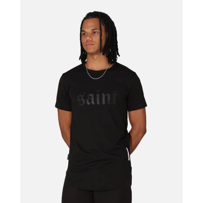 Saint Morta 【 Cambronne El Duplo Ss Tee Mens Black/Black 】 Tシャツ メンズ 黒色 ブラック｜スニケス