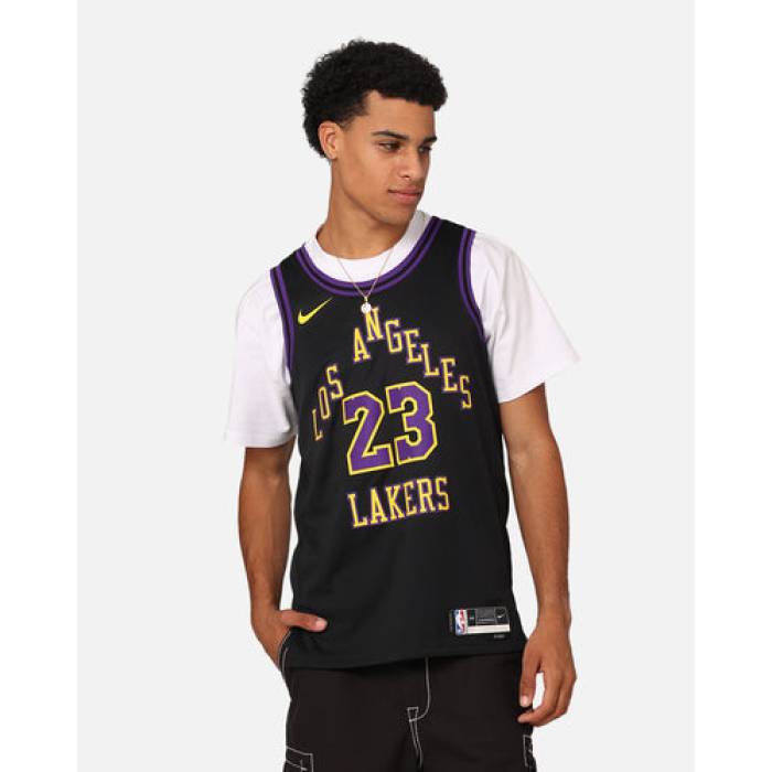 ナイキ Nike 【 Los Angeles Lakers Lebron James Dri-Fit Swingman Jersey Mens Black 】 Lakers レイカーズ Lebron レブロン ジェームズ ドライフィット ジャージ メンズ 黒色 ブラック