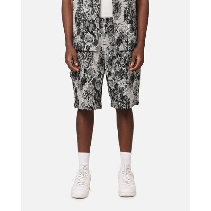 Xxiii 【 Denim Jacquard Shorts Mens Black Denim 】 ジーンズ さる股引き メンズ 黒いこと 黒いこと ジーンズ