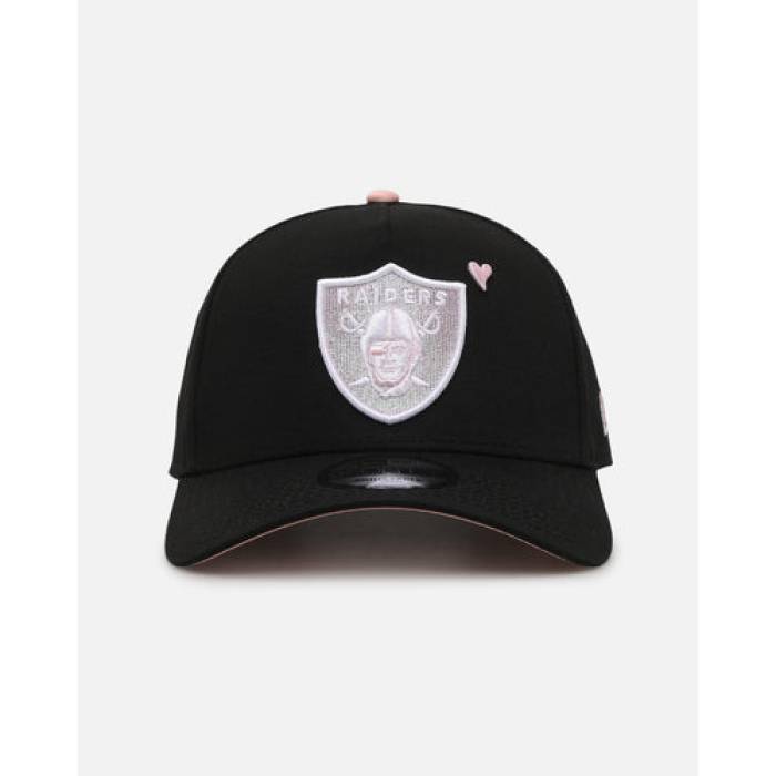 ニューエラ New Era 【 Las Vegas Raiders 'Satin Hearts 2.0' 9Forty A-Frame Snapback Black/ Mens Pink 】 ベガス レイダース Snapback スナップバック バッグ メンズ pink ピンク