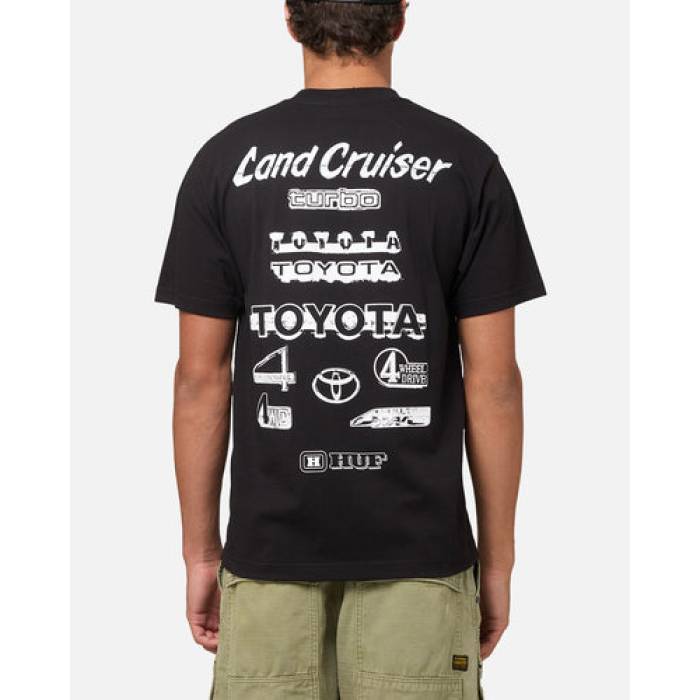 ハフ Huf 【 X Toyota Rosetta T-Shirt Mens Black 】 ティーシャツ メンズ 黒いこと 黒いこと Tシャツ・カットソー-メンズファッション-トップス