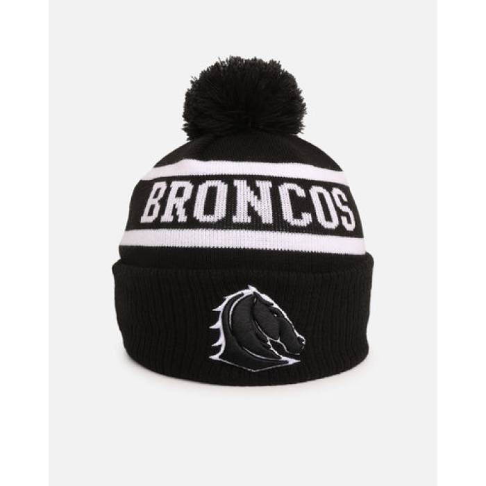 ニューエラ New Era 【 Brisbane Broncos 'Nrl White Beanies' Knitted Beanie Mens Black 】 ブロンコス 白色 ホワイト キャップ 帽子 メンズ 黒色 ブラック