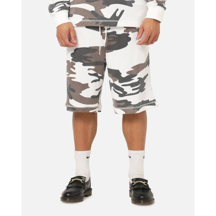 Xxiii 【 Printed Thermal Shorts Mens Snow Camo 】 ショーツ メンズ カモ柄