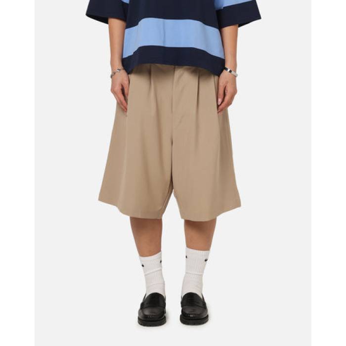 Xxiii 【 Baggy Pleated Shorts Womens Tan 】 ショーツ レディース｜スニケス