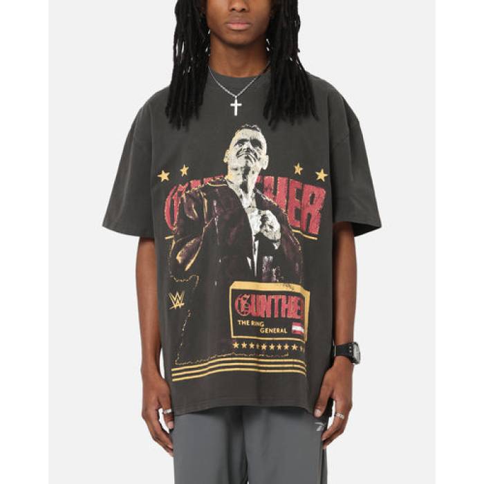 Culture Kings 【 X Wwe Gunther Summer Slam Heavy T-Shirt Mens Black Wash 】 Summer 朱夏 ティーシャツ メンズ 黒いこと 黒いこと