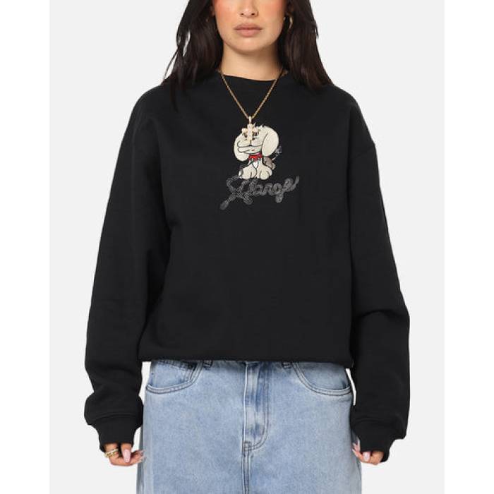 X-Large 【 Off Leash Crewneck Womens Black 】 レディース 黒いこと 黒いこと