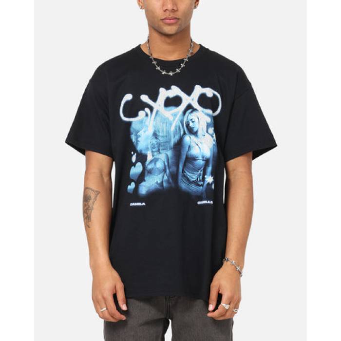 Camila Cabello 【 T-Shirt Mens Black 】 ティーシャツ メンズ 黒いこと 黒いこと