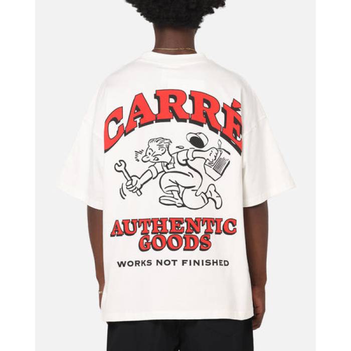 Carre 【 Workwear Heavyweight T-Shirt Mens Off White 】 ティーシャツ メンズ 白いこと 白いこと