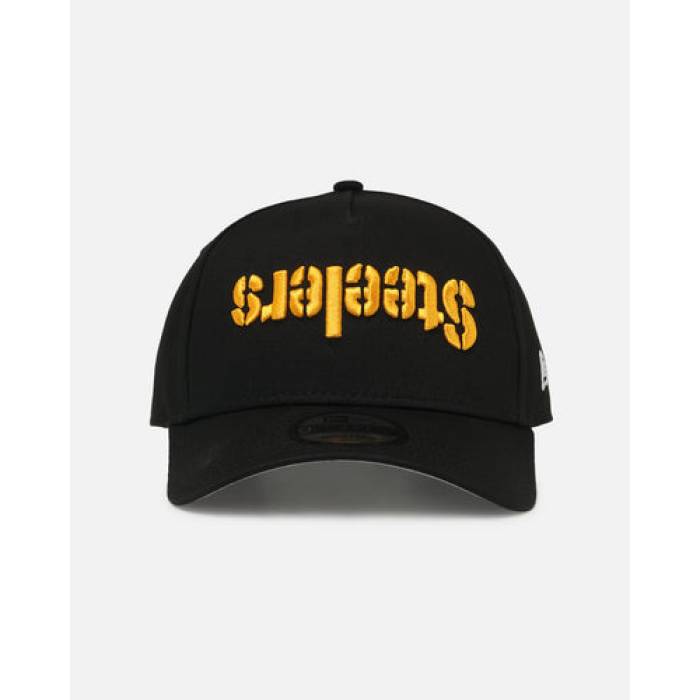 ニューエラ New Era 【 Pittsburgh Steelers 'Upside Down Logo' 9Forty A-Frame Snapback Mens Black 】 ピッツバーグ スティーラーズ ダウン Snapback スナップバック バッグ メンズ 黒色 ブラック|スニケス