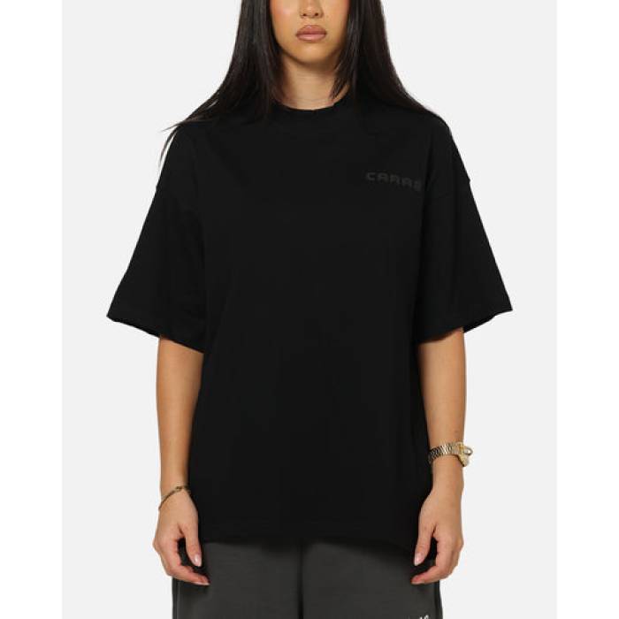 Carre 【 Tech T-Shirt Womens Black 】 テック ティーシャツ レディース 黒いこと 黒いこと