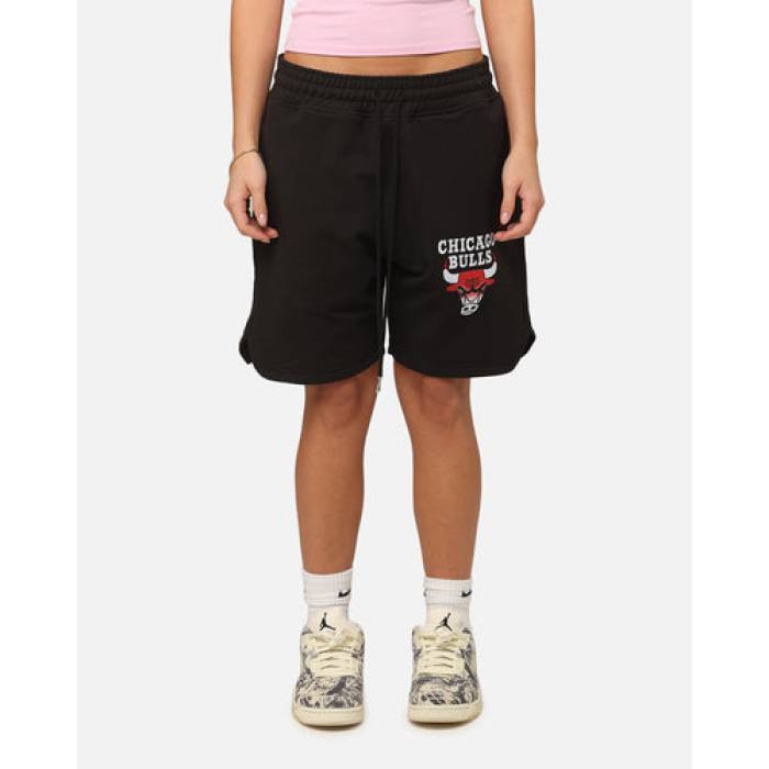 ニューエラ New Era 【 Chicago Bulls Higher Fade Shorts Womens Black 】 シカゴ ブルズ ショーツ レディース 黒色 ブラック|スニケス