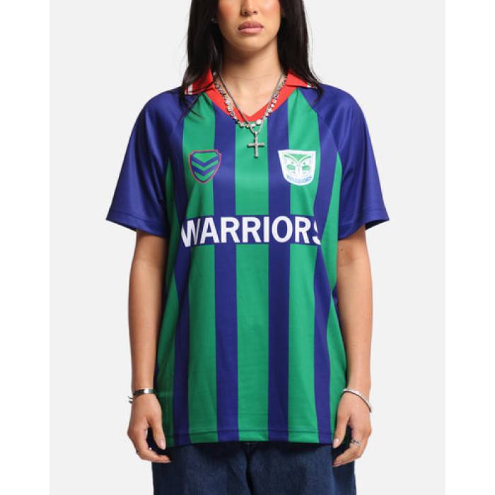 Bleacher Athletic 【 New Zealand Warriors Nrl 1908 Collared T-Shirt Official Team Colour Womens Otc 】 ウォリアーズ Tシャツ Team チーム レディース