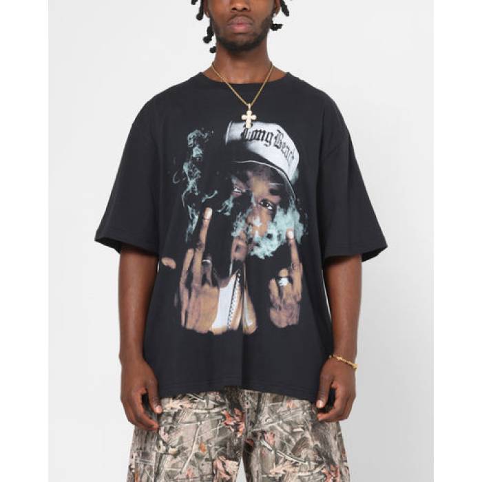 Snoop Dogg 【 Smoke Session T-Shirt Mens Black 】 プルオーバー メンズ 黒いこと 黒いこと