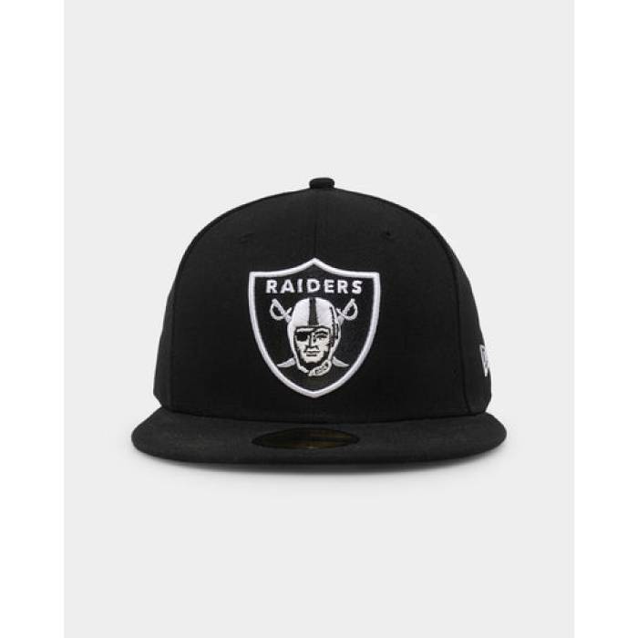 ニューエラ New Era 【 Las Vegas Raiders 59Fifty Fitted Mens Black/White 】 ベガス レイダース メンズ 黒色 ブラック 白色 ホワイト|スニケス