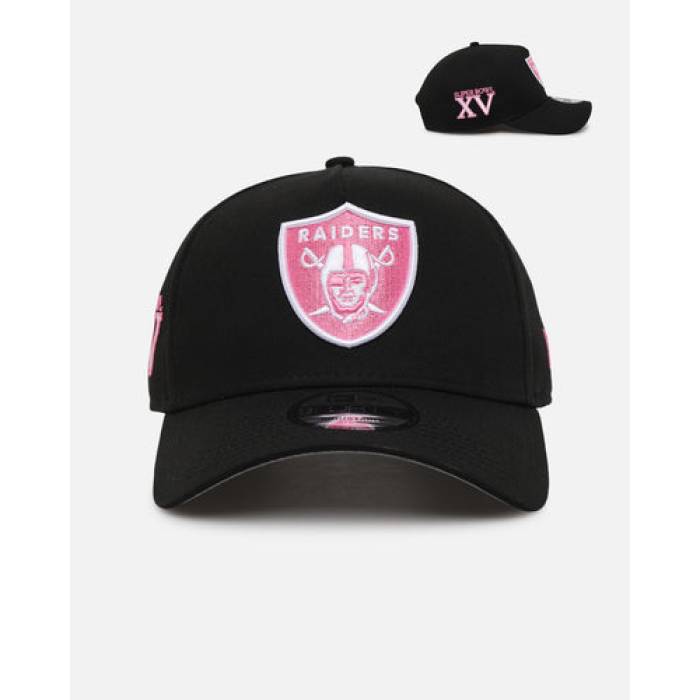 ニューエラ New Era 【 Las Vegas Raiders 'Black Pink' 9Forty A-Frame Snapback Mens Black/Pink 】 ベガス レイダース Snapback スナップバック バッグ メンズ 黒色 ブラック pink ピンク｜スニケス