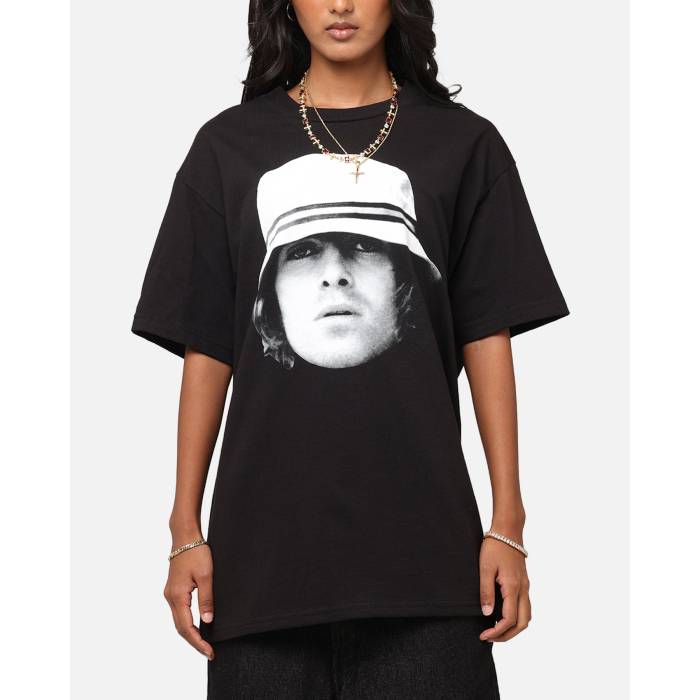 Liam Gallagher 【 Bucket Hat T-Shirt Womens Black 】 Tシャツ レディース 黒色 ブラック｜スニケス