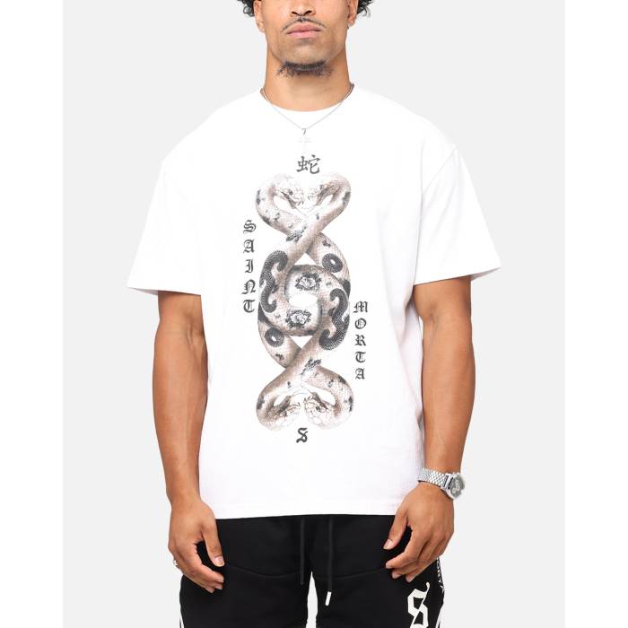 Saint Morta 【 Entanglement Boxy T-Shirt Mens White 】 プルオーバー メンズ 白いこと 白いこと